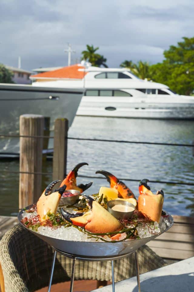 Stone crabs at Boatyard